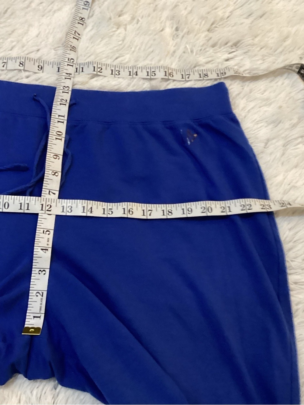 Lane Bryant 18/20 Royal Blue Capri Lounge Pants Drawstring Plus Size - Picture 11 of 12
